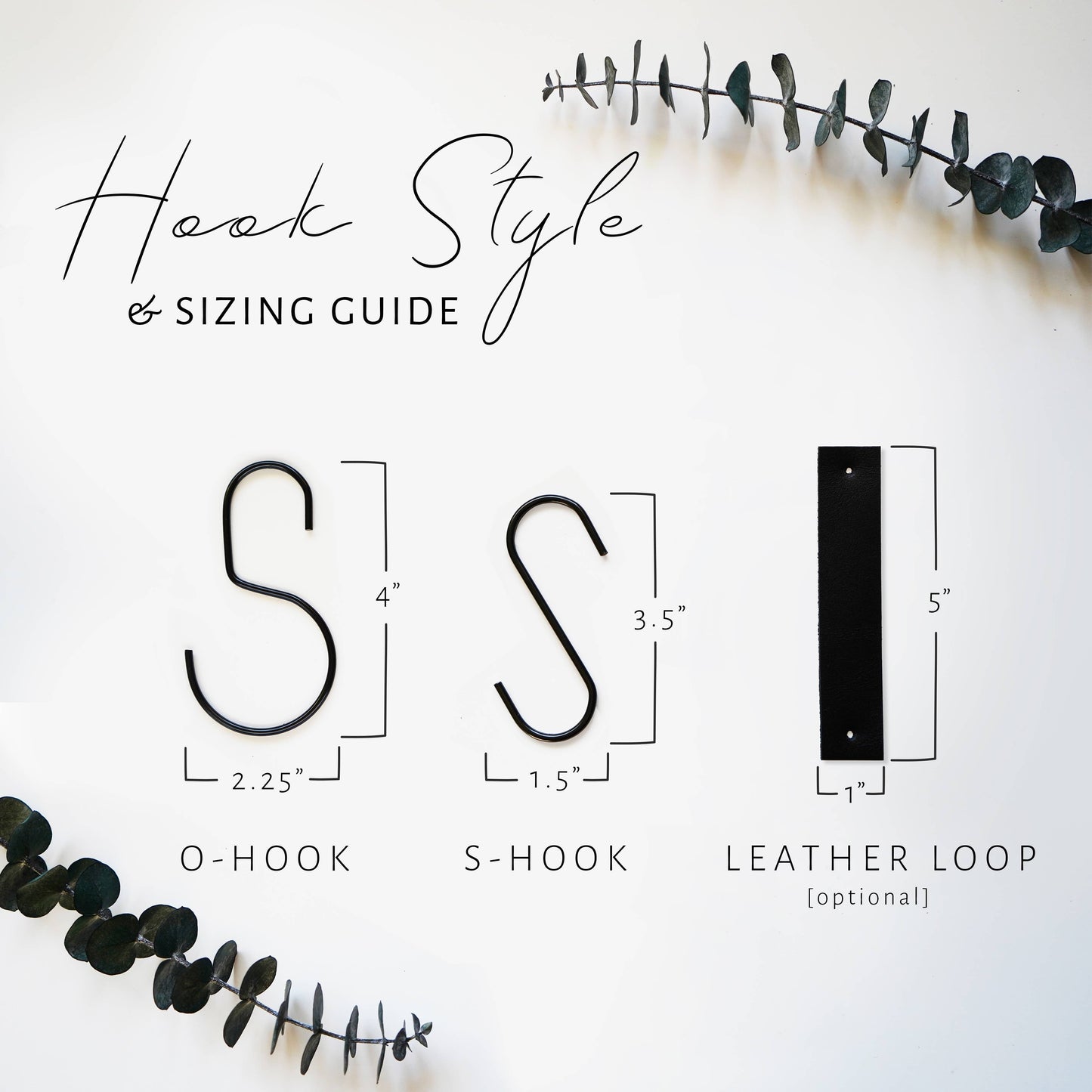 Leather Loops & Hooks [Set of 3]