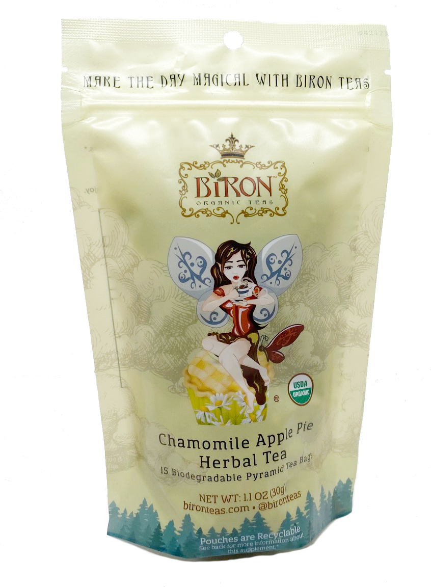 Chamomile Apple Pie Herbal Tea - 15 Pyramid Bag in Pouch