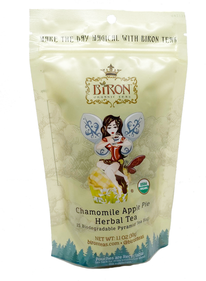 Chamomile Apple Pie Herbal Tea - 15 Pyramid Bag in Pouch