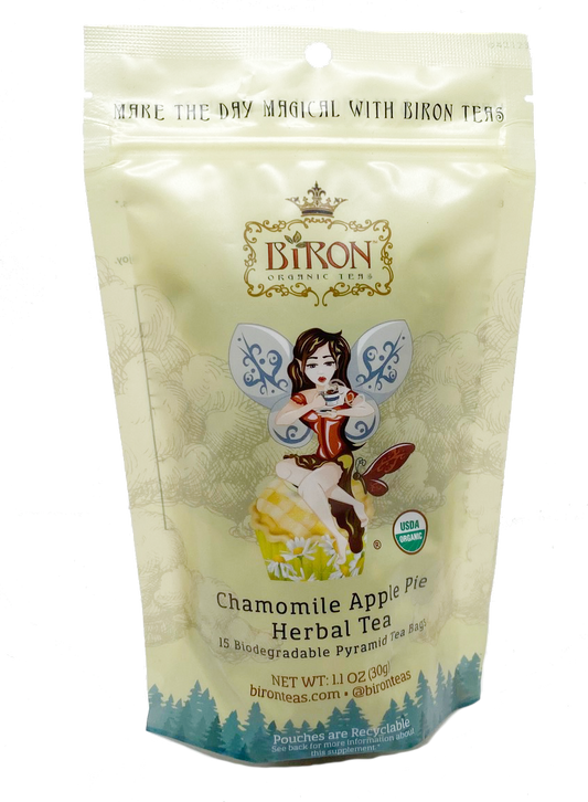 Chamomile Apple Pie Herbal Tea - 15 Pyramid Bag in Pouch