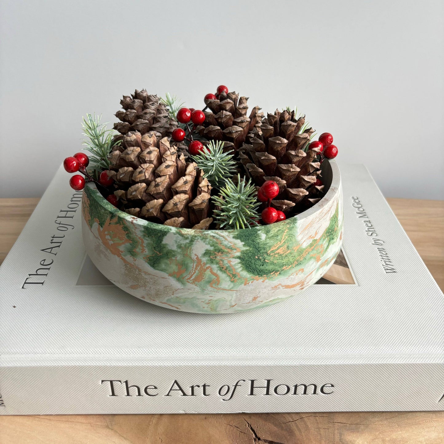 Daza - Decorative Concrete Bowl | Centerpiece Bowl 