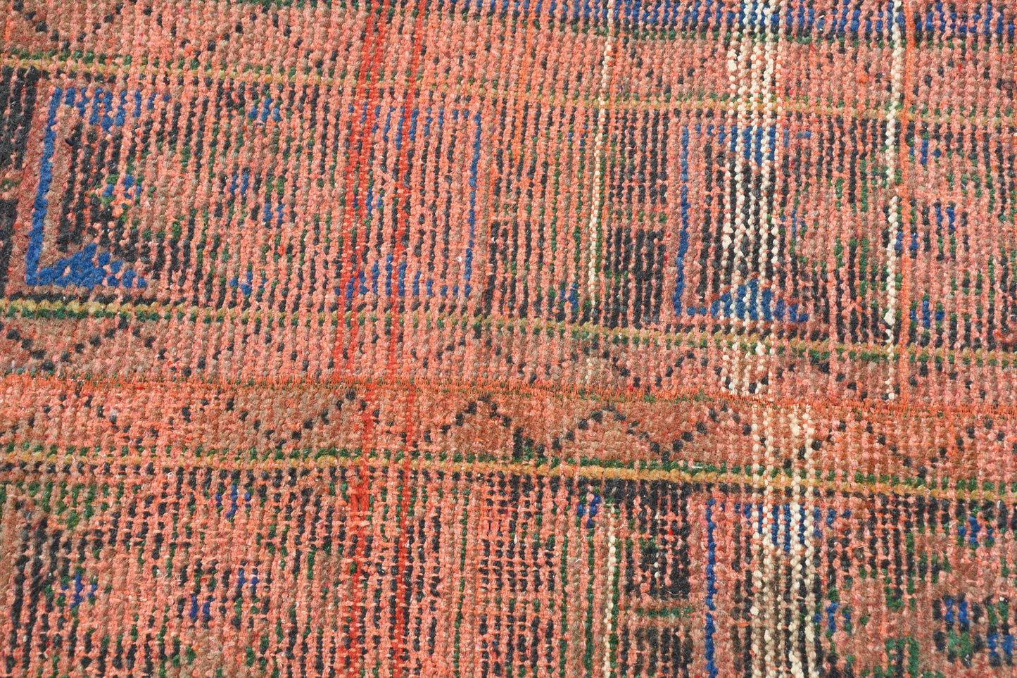 Vintage Turkish Runner, Red Bohemian Design