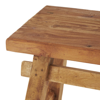Rustic Brown Reclaimed Wood Bench