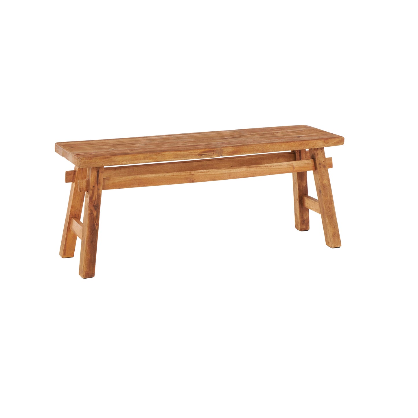 Rustic Brown Reclaimed Wood Bench