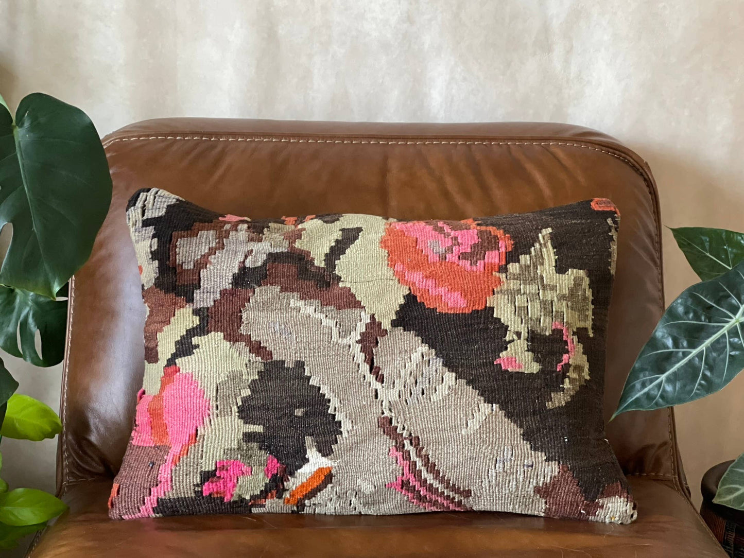 Vintage Turkish Killim Pillow | Esana  16x24