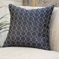 Decorative Pillow - 20" x 20" Juno Cobalt 100% Polyester Highgrove