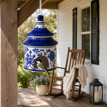Chinoiserie Bird House