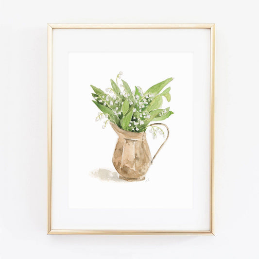 Lily of the valley bouquet art print