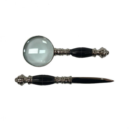 Magnifier and Letter Opener w/ Horn Handle