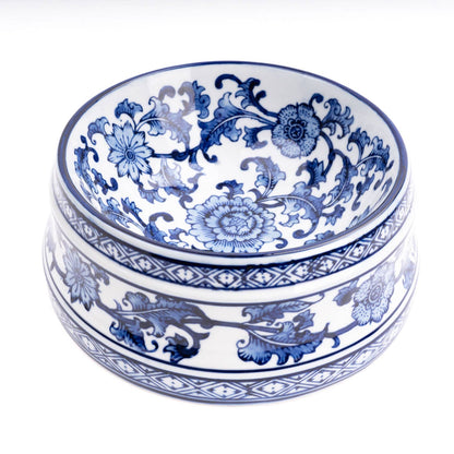 Chinoiserie Pet Bowl - Large, 8-Inch