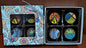 Desert Floral Window 4-Piece Chocolate Truffles Gift Box