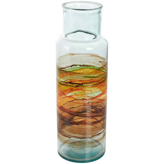 Eclectic Clear Recycled Glass Vase