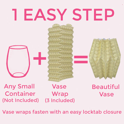 Wicker Paper Vase Wraps