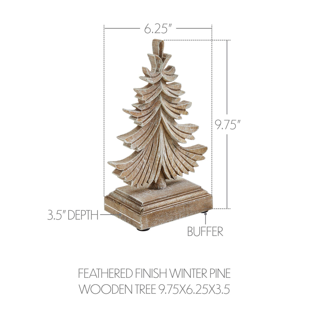 Winter Pine Wooden Tree
