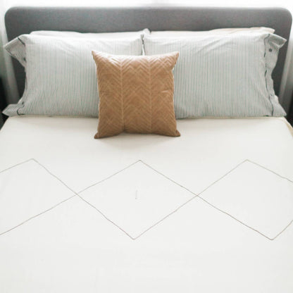 Berber Queen Bedspread Blanket | Handwoven Cotton