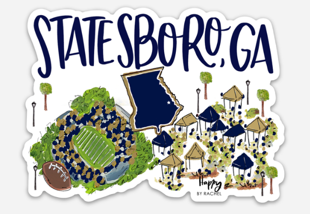 STATESBORO, GA STADIUM MAGNET