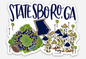 STATESBORO, GA STADIUM MAGNET