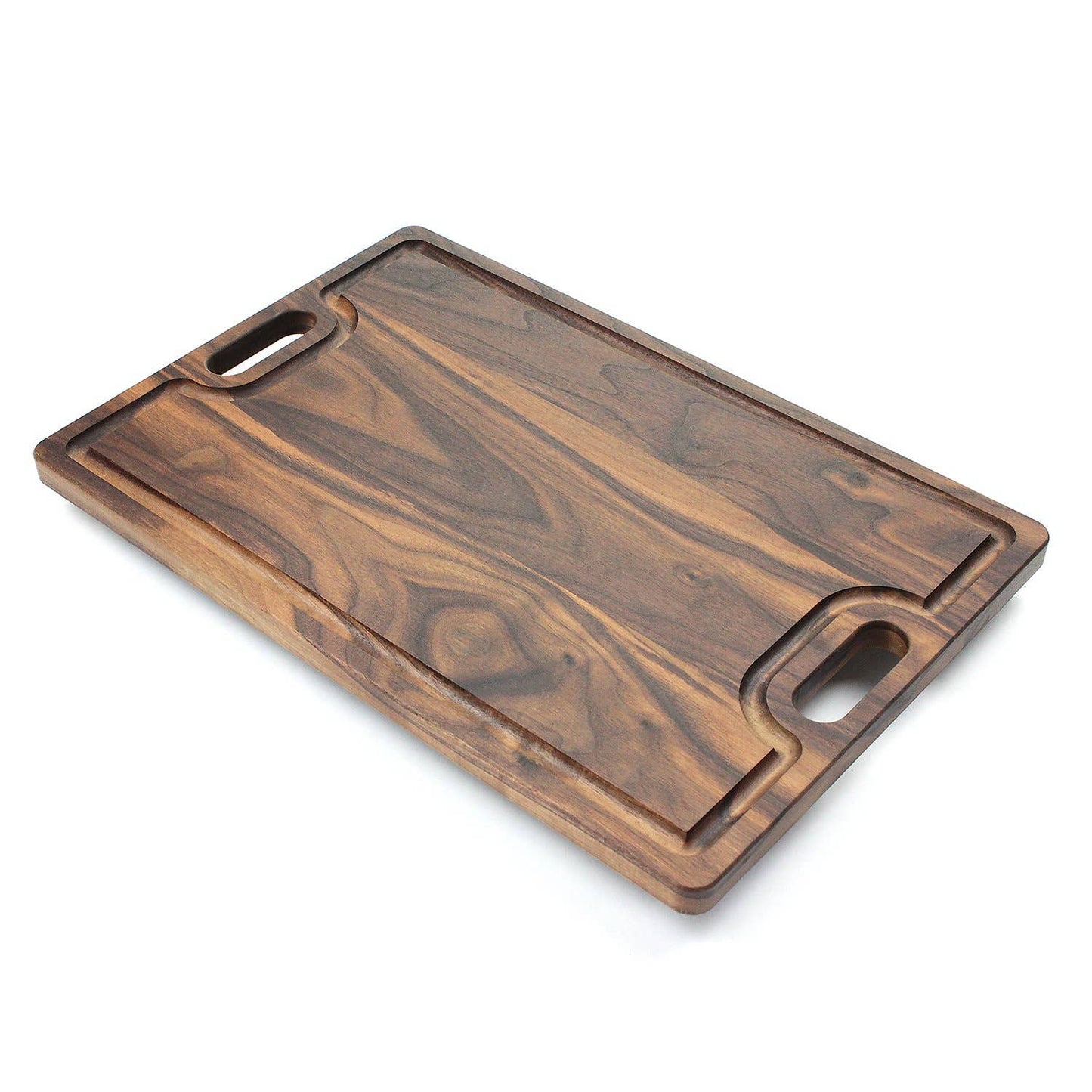 Cutting Board with Groove and Handles