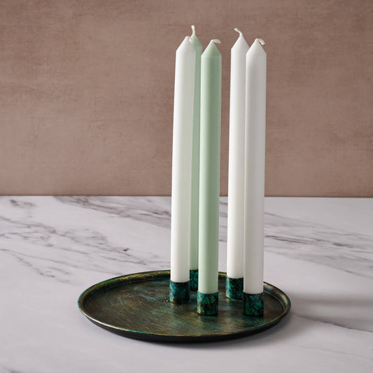 Mashal Iron Taper Candle Holder Plate