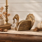 Wooden Turkey w/ Burnished Gold