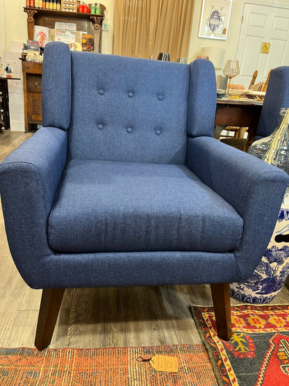 Navy Blue Upholstered Chair