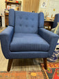Navy Blue Upholstered Chair
