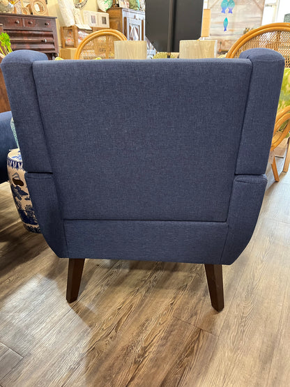Navy Blue Upholstered Chair
