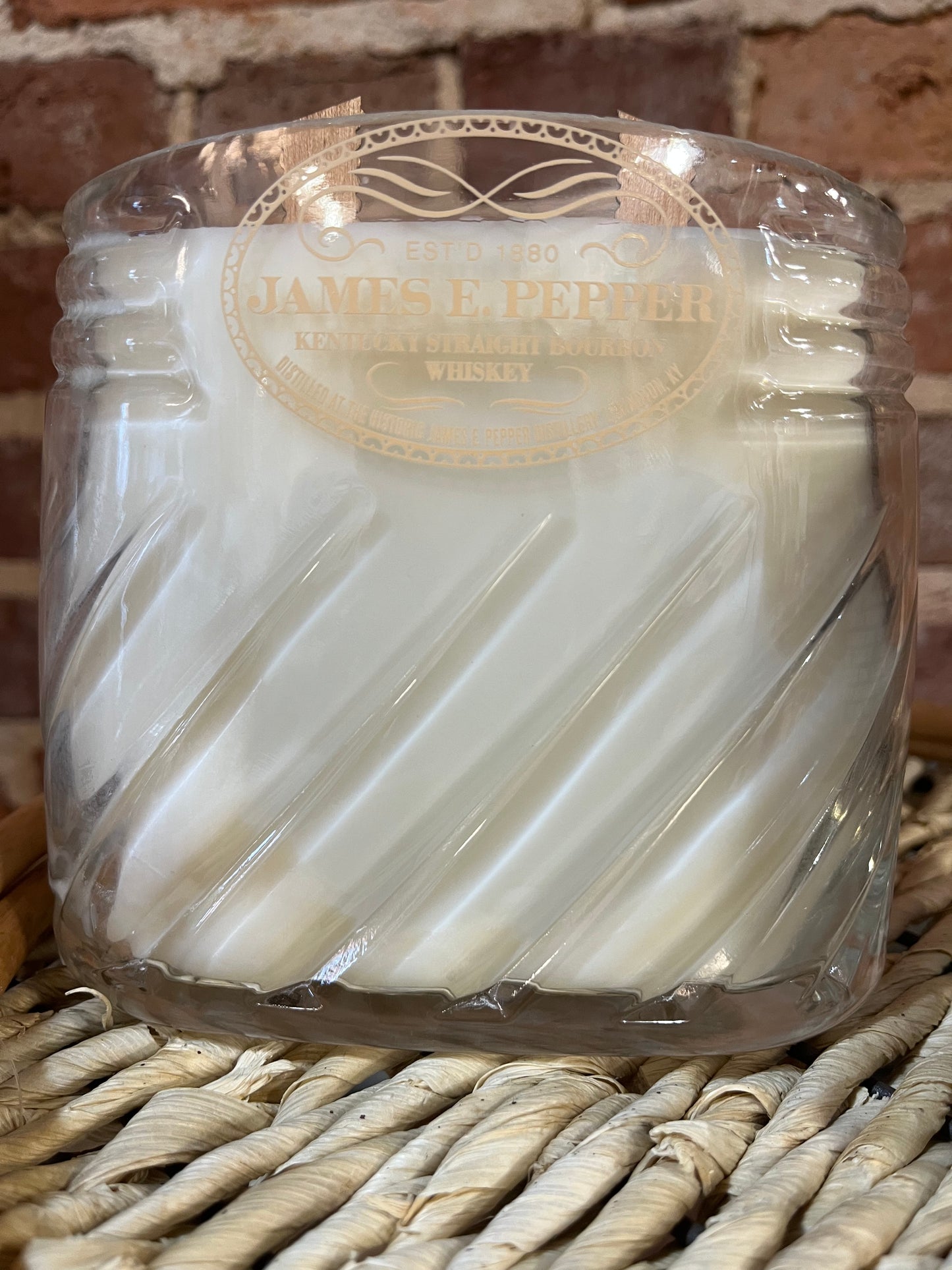 Bourbon Bottle Candle - Clay and Amber