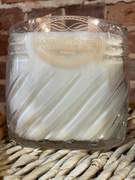 Bourbon Bottle Candle - Clay and Amber