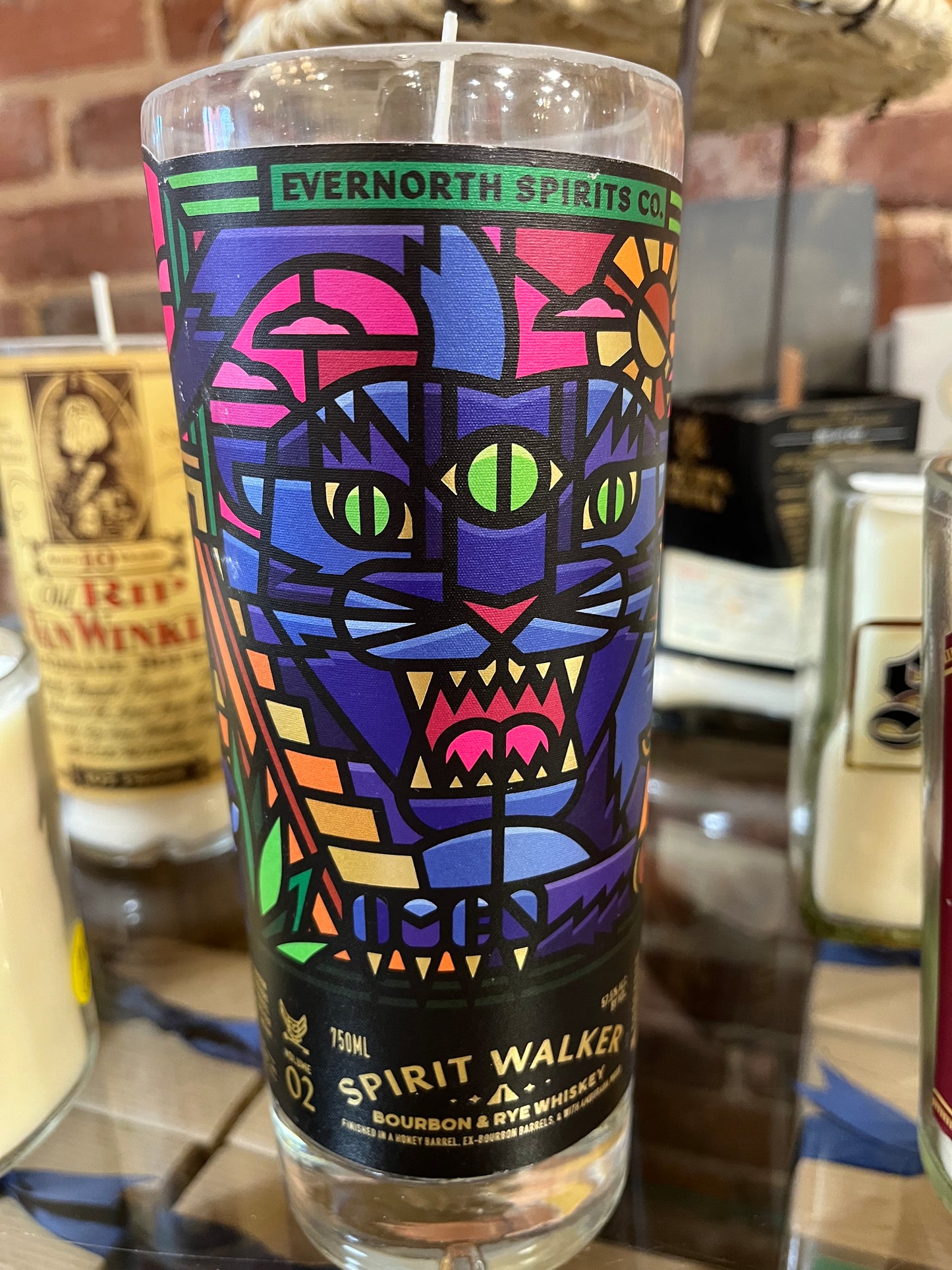Whisky Bottle Candle - Black Sea