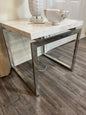 Modern Side Table w/ Chrome Base