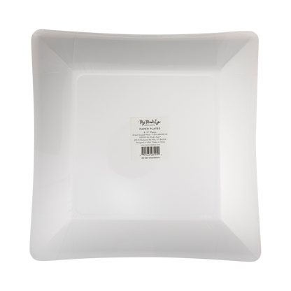 Green and Mint Striped 11" Plate