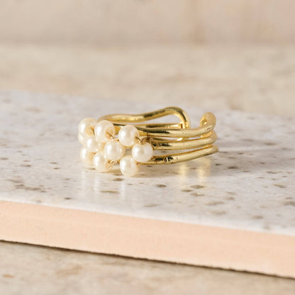 Anek Pearl Bead Ring