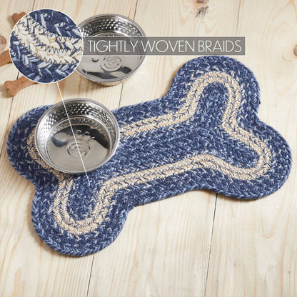 Bone Rug Small - blue
