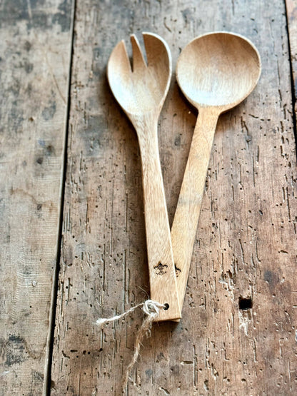 Handmade Mango Wood Serving Spoons