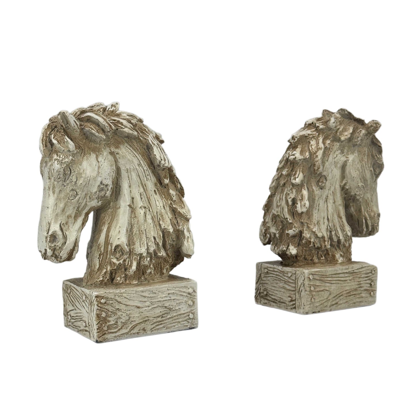 Horsehead Carving Bookends