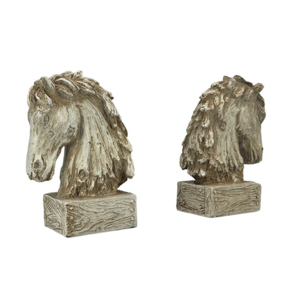 Horsehead Carving Bookends