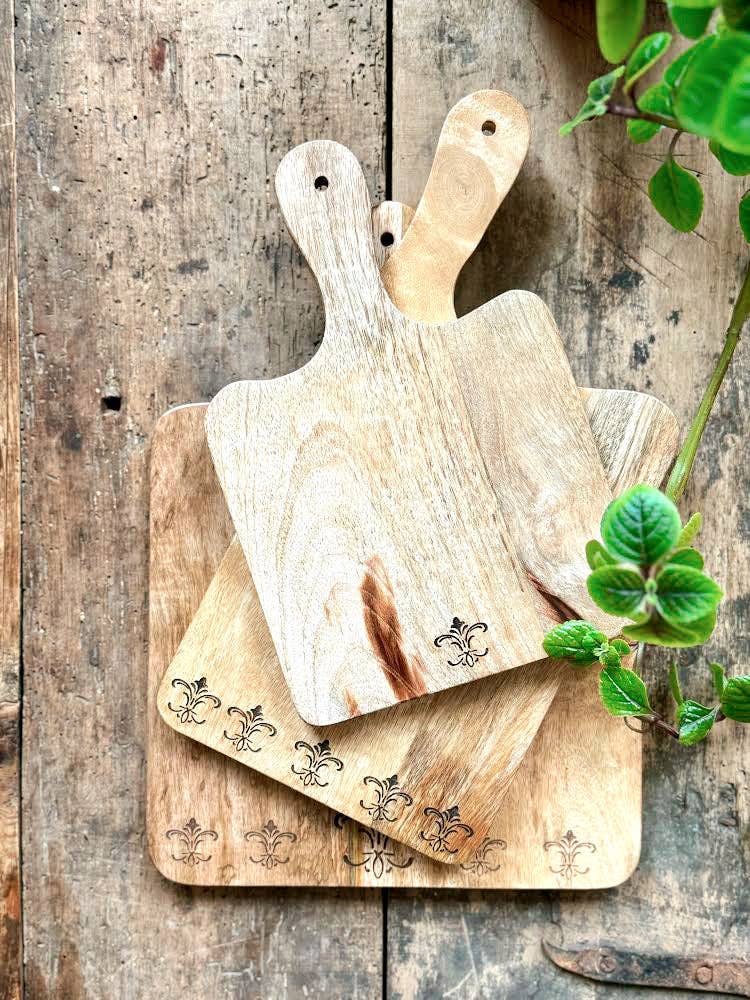 Patina Vie Handmade Mango Wood Cutting Board 14 x 10