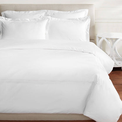 600 Thread Count Border Stripe Embroidered Duvet Cover Set