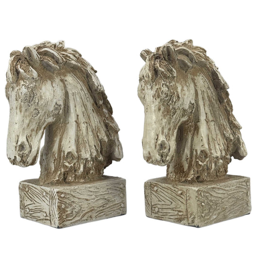Horsehead Carving Bookends