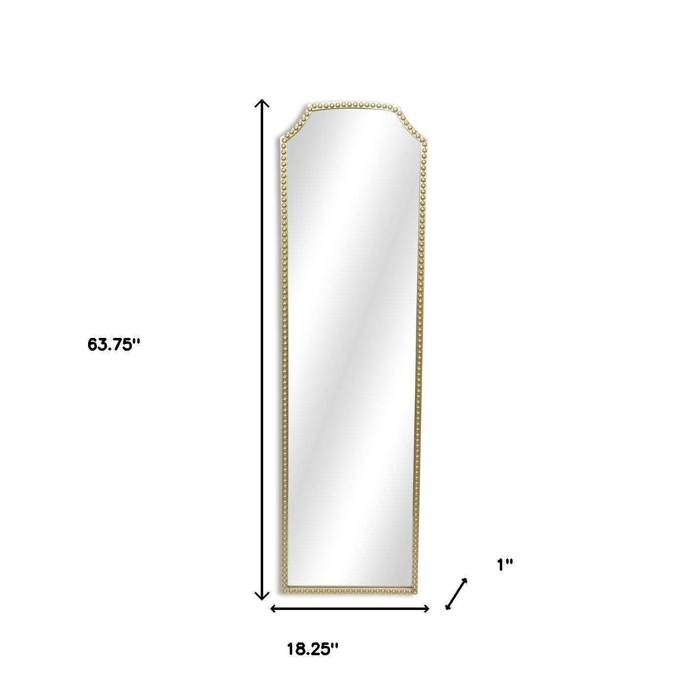 Gold Beaded Mirror