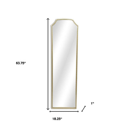 Gold Beaded Mirror