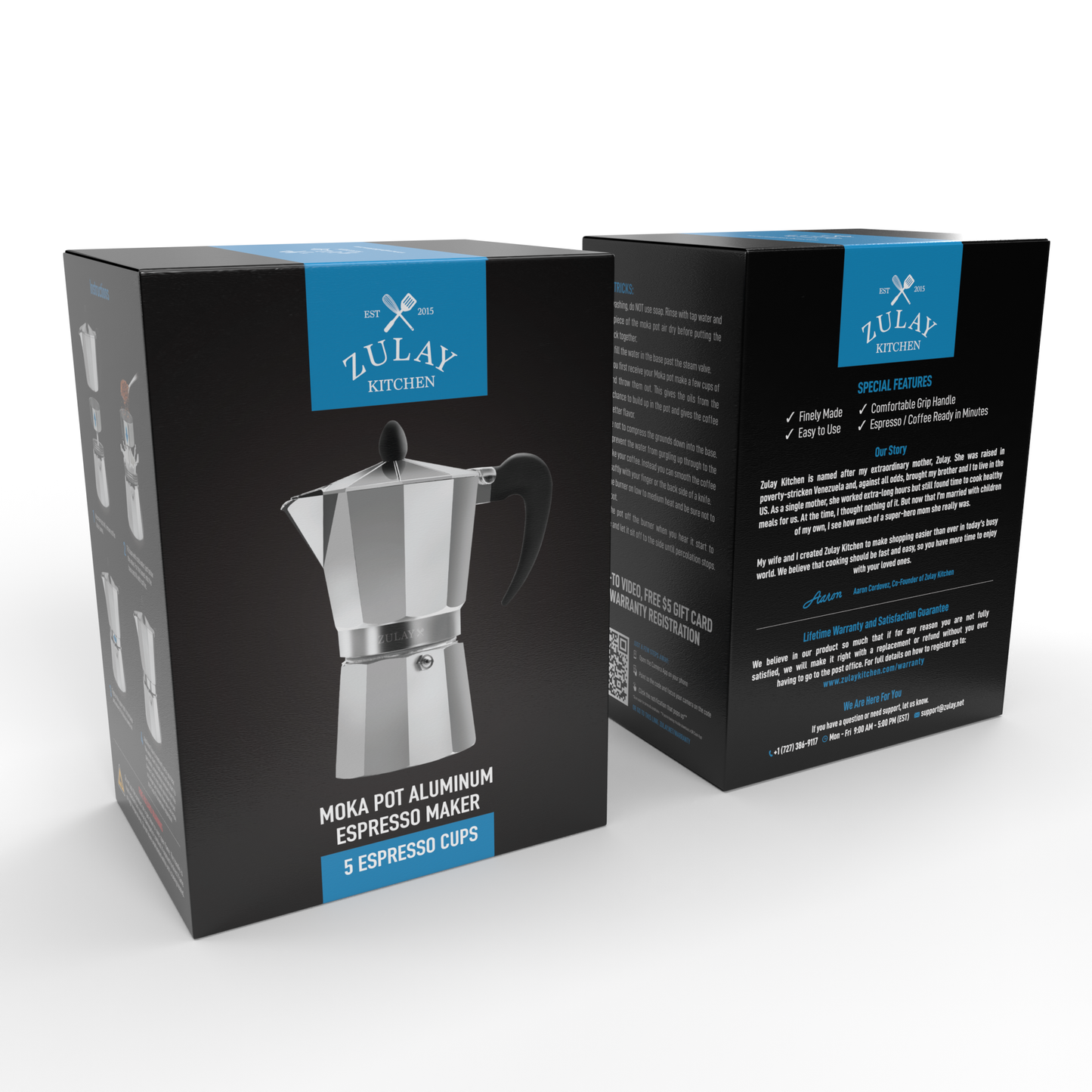 Stovetop Espresso Moka Pot - Italian Coffee Maker