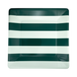 Green and Mint Striped 11" Plate