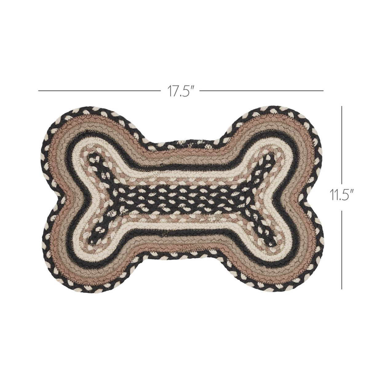 Bone Rug Small - charcoal