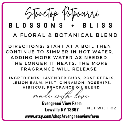 Simmer Pot Floral Botanical Blend Spring Summer Mix Blend