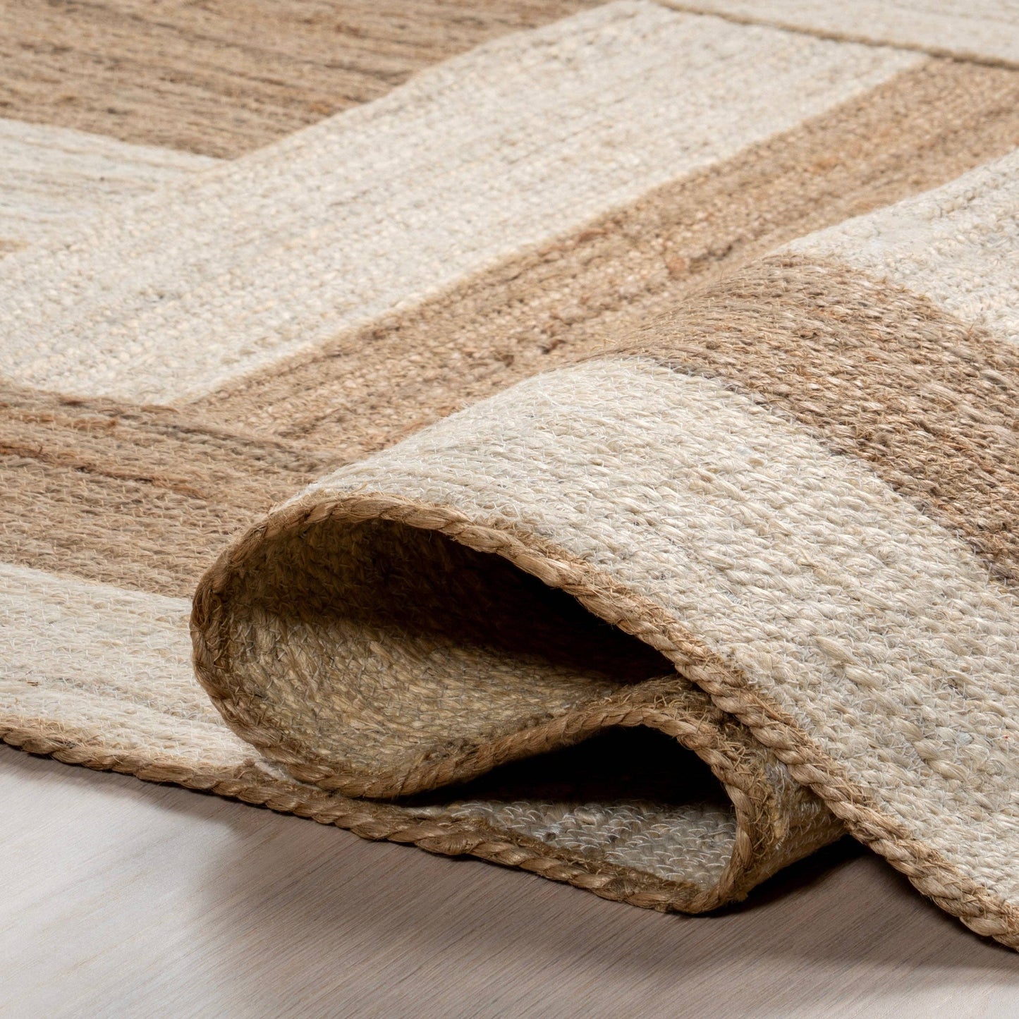Florentina Geometric Links Jute Area Rug