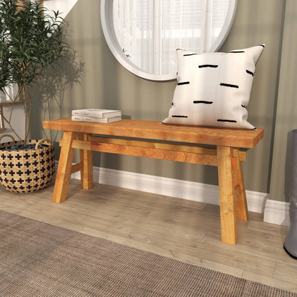 Rustic Brown Reclaimed Wood Bench