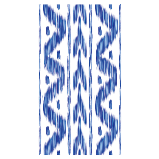 Blue Ikat Paper Dinner Napkins