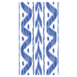 Blue Ikat Paper Dinner Napkins